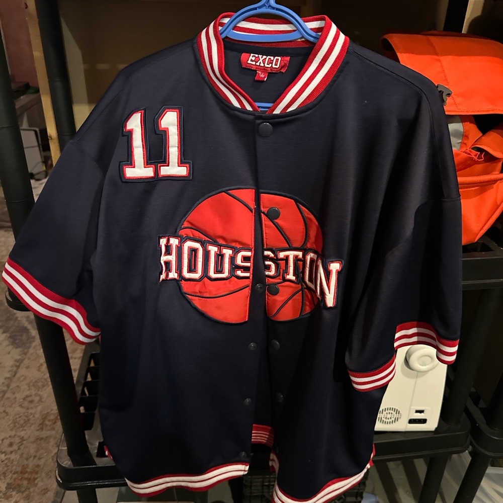 Navy and Red Men's Sports Jacket
